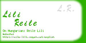 lili reile business card